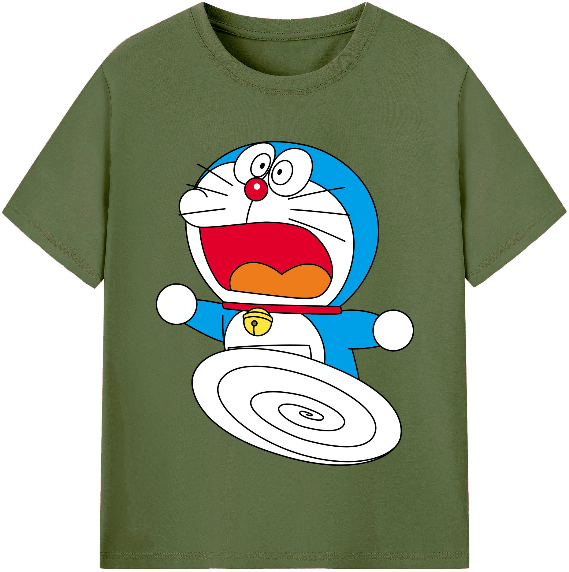 （画像用） ドラえもん Doraemon 綿100％半袖Tシャツ（フロントプリント）